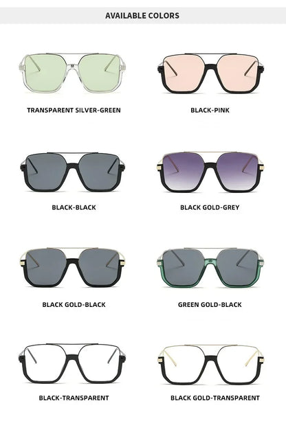 Trendy Polygonal Punk Sunglasses