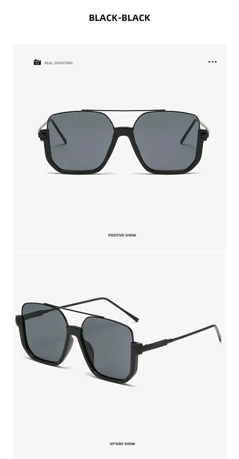 Trendy Polygonal Punk Sunglasses