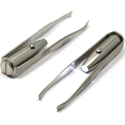 Tweezers With Built-In LED Light