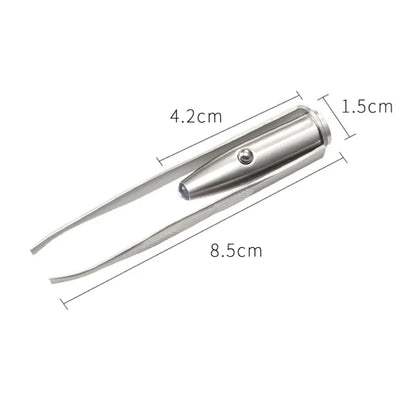 Tweezers With Built-In LED Light