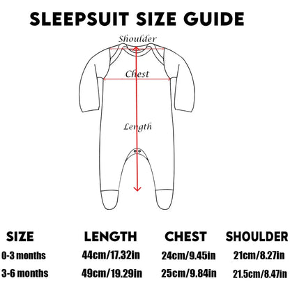 Baby Announcement Baby Sleepsuit