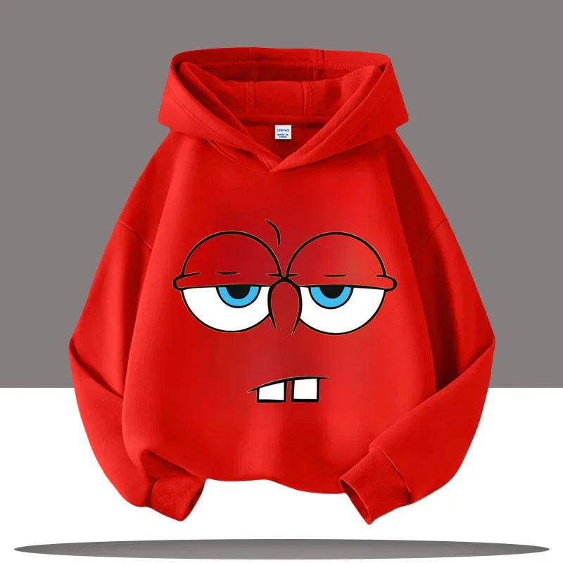SpongeBob Face Cartoon Children's Hooded Sweatshirt