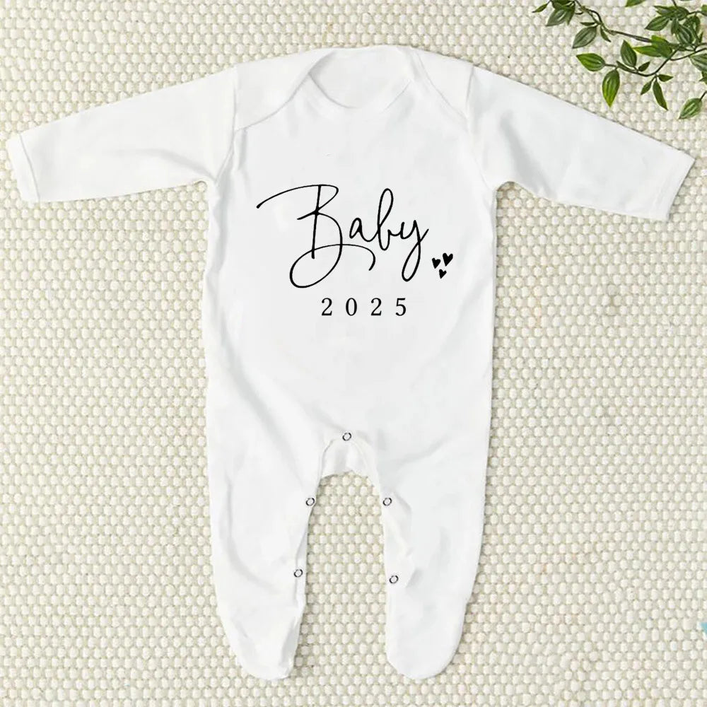 Baby Announcement Baby Sleepsuit