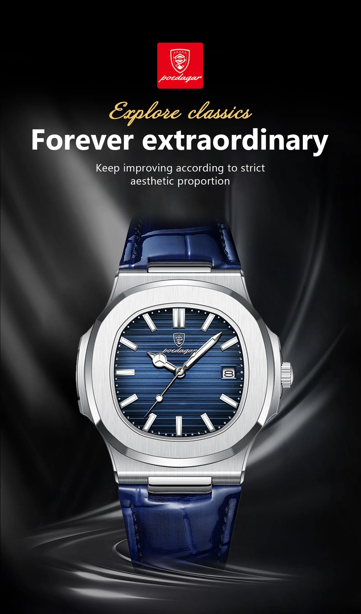 POEDAGAR Luxury Men's Wristwatch