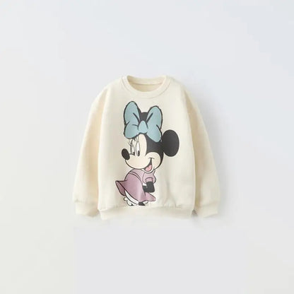 Girl's Sweaters - Minnie Mouse Print