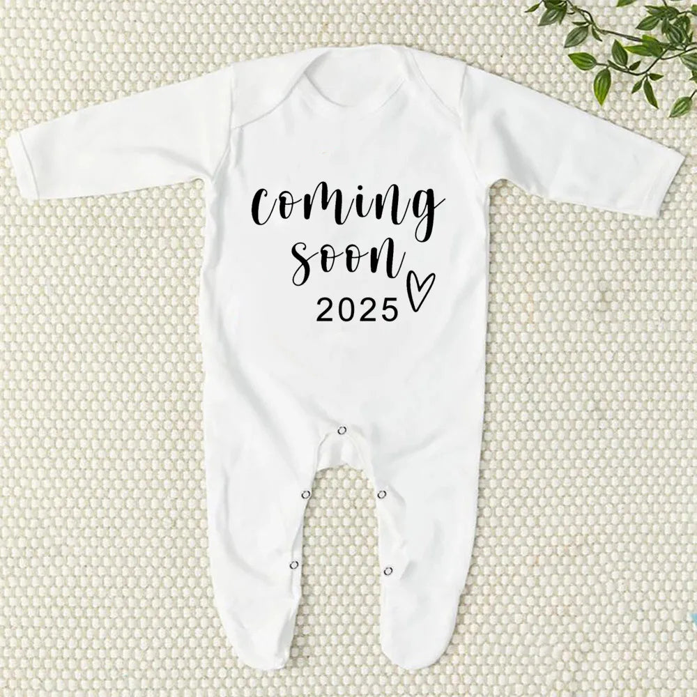Baby Announcement Baby Sleepsuit