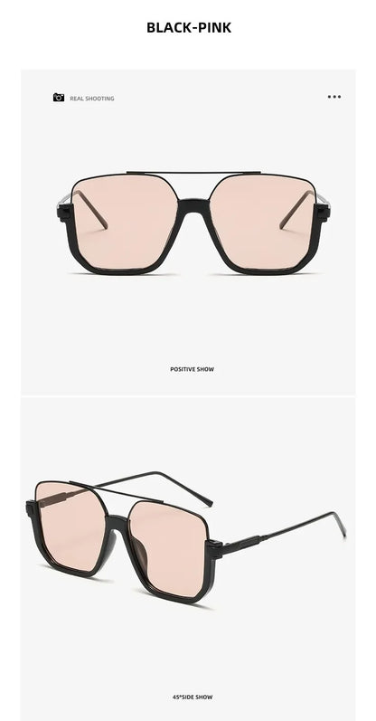 Trendy Polygonal Punk Sunglasses
