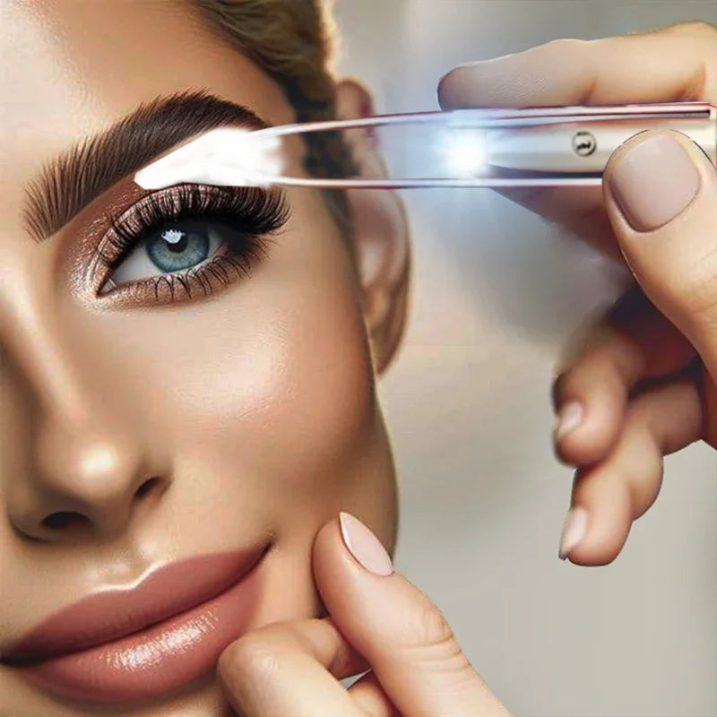 Tweezers With Built-In LED Light