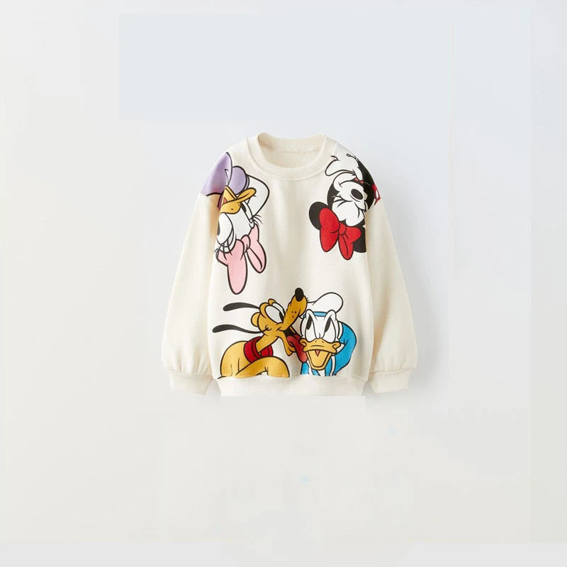 Girl's Sweaters - Minnie Mouse Print