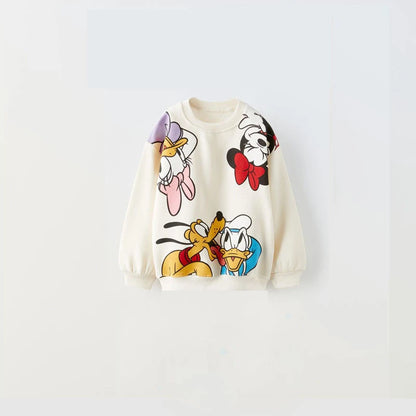 Girl's Sweaters - Minnie Mouse Print