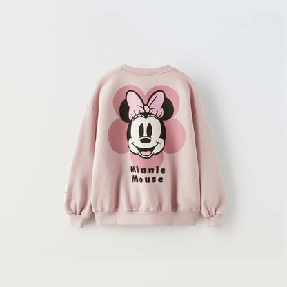 Girl's Sweaters - Minnie Mouse Print