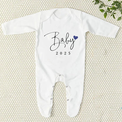 Baby Announcement Baby Sleepsuit