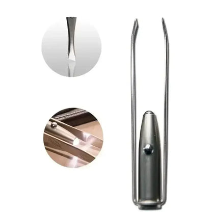 Tweezers With Built-In LED Light